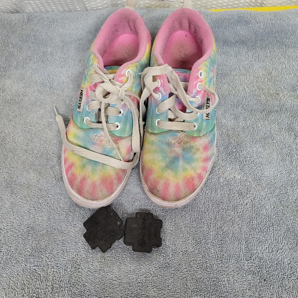 Heelys Ivory Ella‎ Pro 20 Prints Tie Dye Roller Shoes HE101072 Womens 6 Youth 5